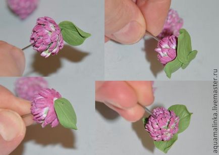 Квітка конюшини з запікаємо полімерної глини