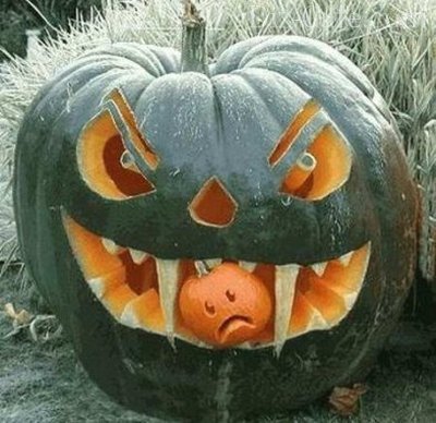 Dekoráció szakaszt, hogyan lehet egy Halloween sütőtök