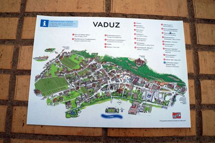 Atracții ale lui Vaduz din Liechtenstein, știu în străinătate