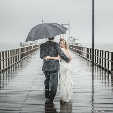 Ploaie în ziua nunții ce să facă în cazul în care vremea a fost prinsă fără cunoștință