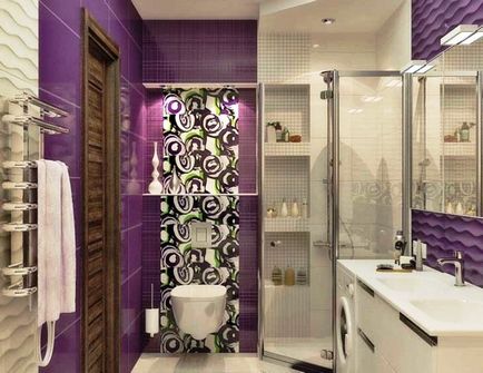 Zuhany kis fürdőszoba - elsősorban a belső, belső dolgok