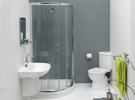 Cabină de duș într-o baie mică - caracteristici interioare, caracteristici interioare