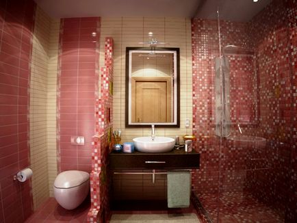 Zuhany kis fürdőszoba - elsősorban a belső, belső dolgok