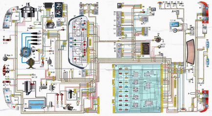 Schemă electrică a vaselor 2110 circuit de echipament electric