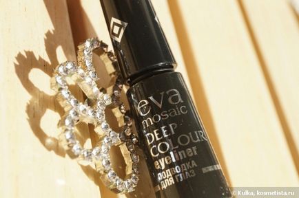 Eva mosaic deep colour eyeliner рідка підводка для очей в чорному відтінку відгуки
