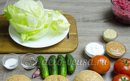 Hamburger marha recept lépésről lépésre (19 fotó)
