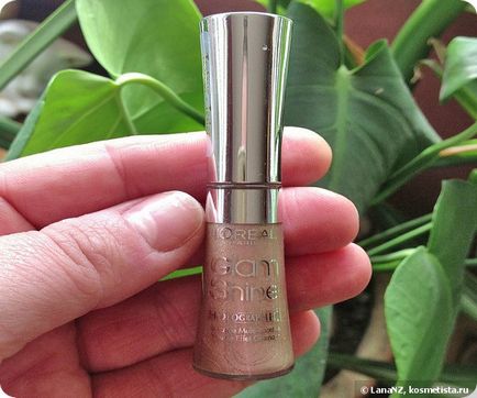 Голографічний блиск для губ від l oreal - liquid lip color glam shine holographic gold toffee №81