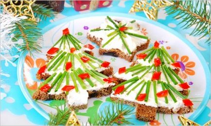 Pregătiți pentru un nou an gustări neîndulcite sub formă de pomi de Crăciun