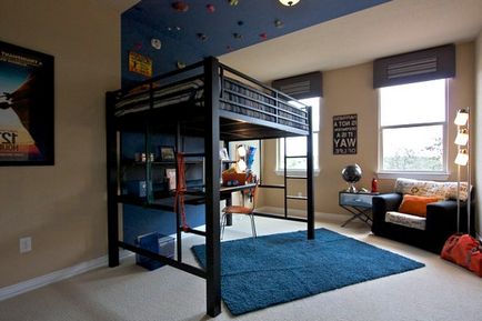 Az ötlet egy kis hálószoba emeletes ágy! (Fotó)