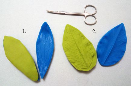 Cum să sculpte frunzele și petalele fără tăietori
