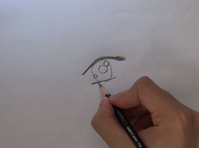 Cum de a desena un creion de ochi anime în imagini etape și imagini de pe desktop gratuit