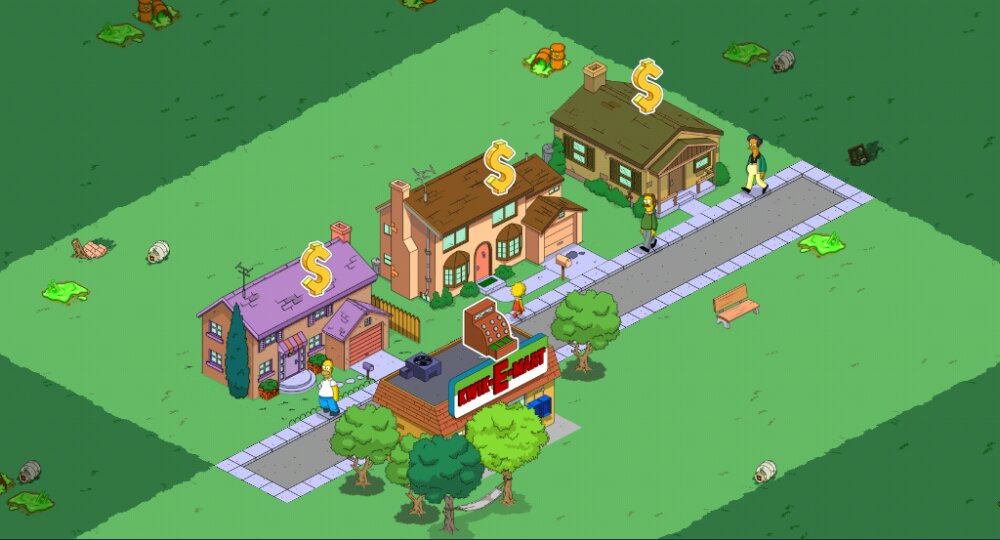 Cum de a obține o fermă cu colivii, simpsonii au reușit să profite de toate secretele jocului Simpsons de la Springfield