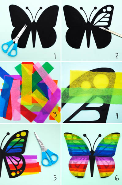 Hogyan készítsünk egy pillangó papírból, gyöngyök, drót, saját kezűleg