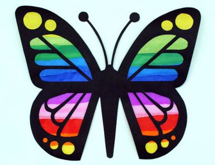 Hogyan készítsünk egy pillangó papírból, gyöngyök, drót, saját kezűleg