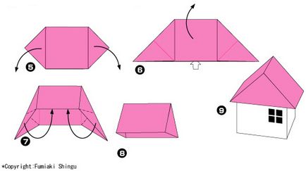 Як зробити дах з паперу для макета