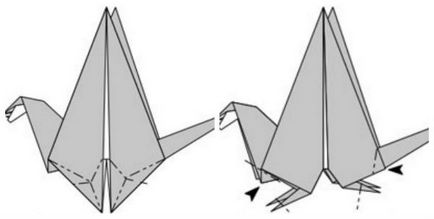 Cum sa faci dragonul origami pentru incepatori, video, fara hartie, diagrama