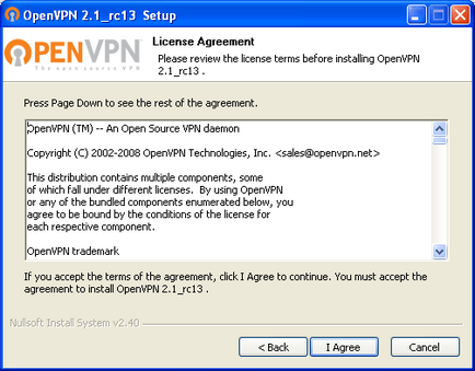 Як створити з'єднання openvpn розбір польотів на прикладі windows xp