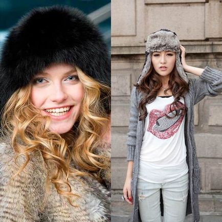 Ce fel de pălărie să purtați cu o blană de blană pe combinația de fotografie cu un strat Muton și Mink