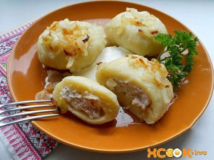 Burgonyagombócok hússal - recept lépésről lépésre képeket hogyan kell főzni