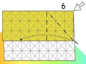 Capra origami diagramă de asamblare