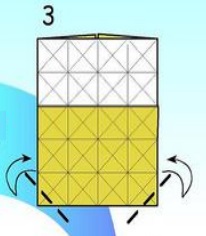 Capra origami diagramă de asamblare