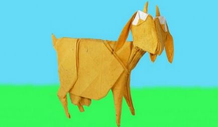 Capra origami diagramă de asamblare