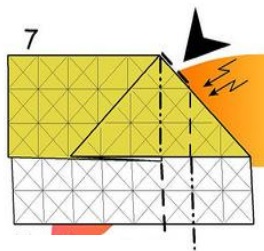 Capra origami diagramă de asamblare