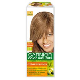 Cream colorant de păr garnier culoare naturals (umbra 7 cappuccino), cea mai bună vopsea de păr