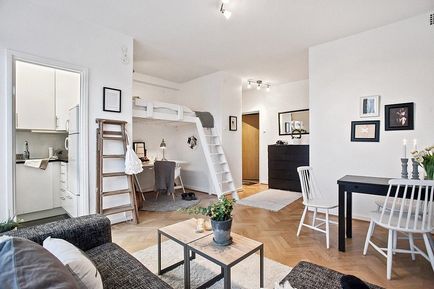 Loft ágy a stúdió apartman 4 projekt a különböző stílusok