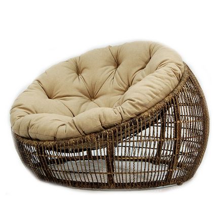 Scaun rattan rotund, caracteristici materiale și reguli de selecție