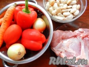 Csirkemell paradicsomos rizzsel és zöldbab - készül lépésről lépésre fotókkal