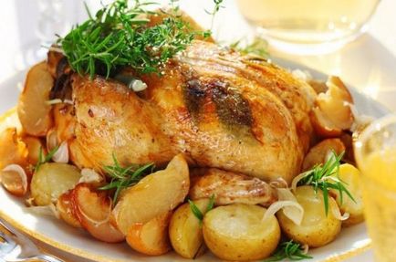 Csirke burgonyával sütőben 10 legjobb receptek Csirke