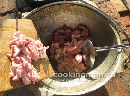 Lagman în Siberian (din carne de porc) - gătit pentru bărbați