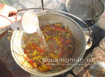 Lagman în Siberian (din carne de porc) - gătit pentru bărbați