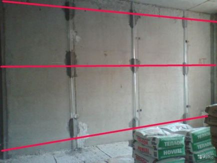 Faruri pentru reguli de instalare a tencuielilor de perete, fotografii, video