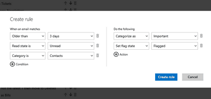 Microsoft a adăugat posibilitatea de a crea reguli complexe în (actualizat)