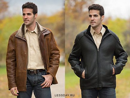 Модні чоловічі дублянки 2013-2014 фото осінньо-зимового сезону, короткі і довгі моделі