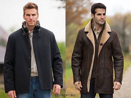 Modele de piele de oaie pentru bărbați 2013-2014 fotografii ale sezonului toamna-iarnă, modele scurte și lungi