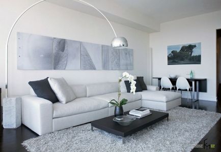 Modele variante de design de pereți de 2017 de o noutate de design într-un apartament pe o fotografie