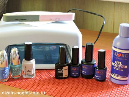 Designul unghiilor marine - cum se face pas cu pas cu o fotografie de stil nail art nautic