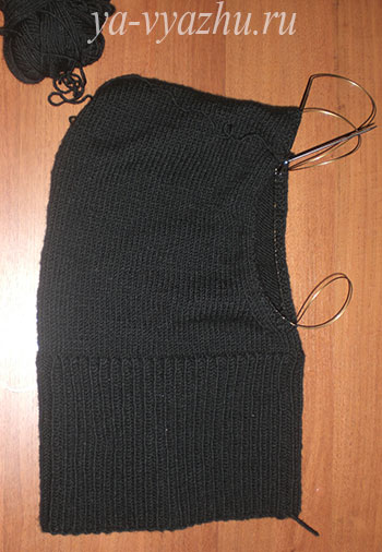 Cămașă de zăpadă bărbătească cu ace de tricotat din portul Gibovský, dispoziție de tricotat
