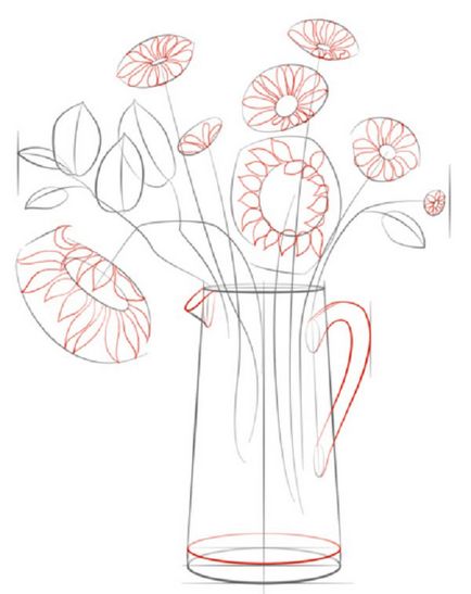 Намалювати покроково зиму - малюнок квітка для початківців крок за кроком з фото