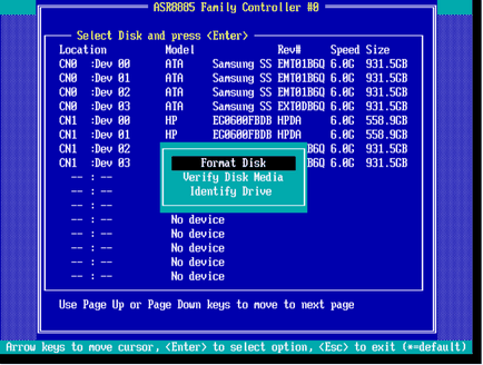 Configurarea adapte raid 8885, configurarea serverelor Windows și linux