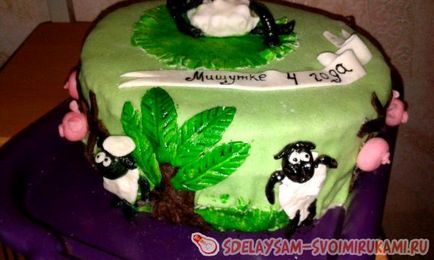 bébi torta design, mesterkurzus saját kezűleg (gyermek) Így a gyermekek torta, egy mester osztály saját kezűleg