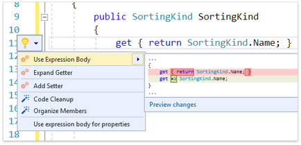 Támogatás nyelvi funkciók c # Visual Studio és coderush Roslyn