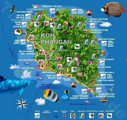 Insula Pangan sau Koh Phangan (kho phangan)