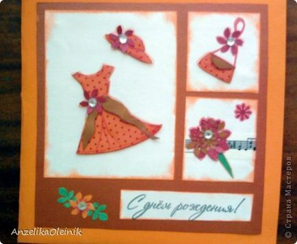 Születésnapi kártya néni kezük (kártya) Birthday Card néni saját kezűleg