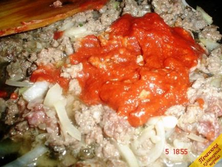Paste cu carne tocată și ardei grași (rețetă pas cu pas cu fotografie)