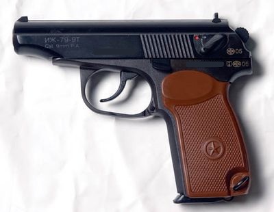 Pistol Makarych Izh-79-9t, pistol traumatic Makarych pentru cartuș 9 mm, scout blog