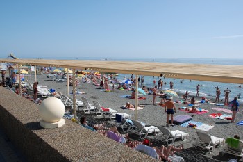 Plajele Adler - plaja de oraș, fotografii, recenzii